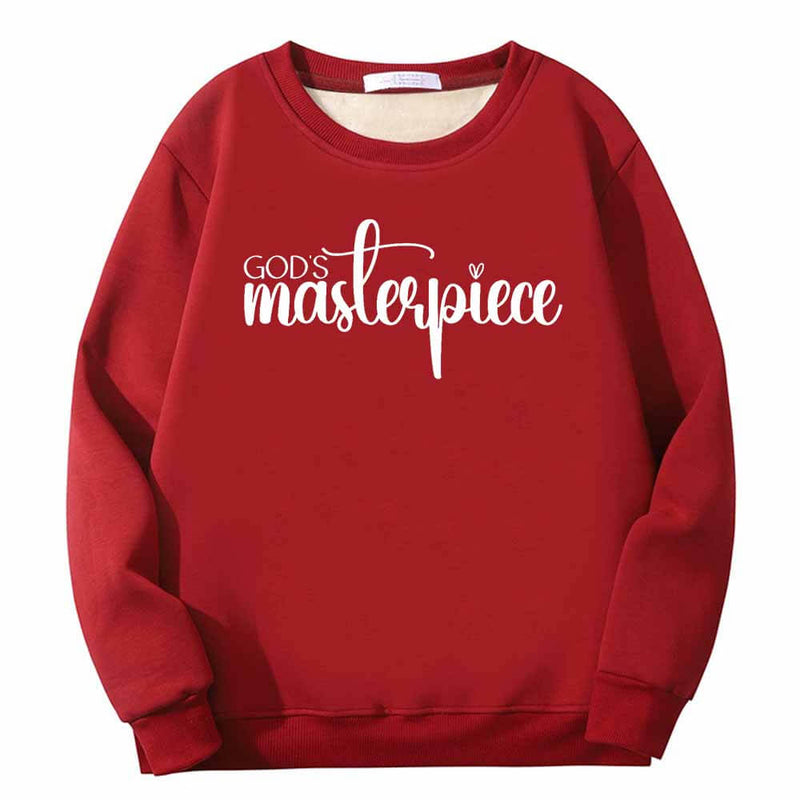 God's Masterpiece Letters Crew Collar Sweatshirt 02 | Gthic.com