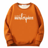 God's Masterpiece Letters Crew Collar Sweatshirt