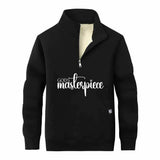 God's Masterpiece Letters Stand Collar Zip Sweatshirt 01 | Gthic.com