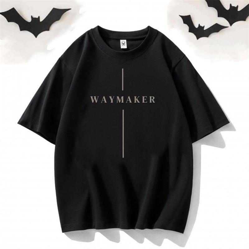 God Waymaker Round Neck Short Sleeve T-shirt | Gthic.com