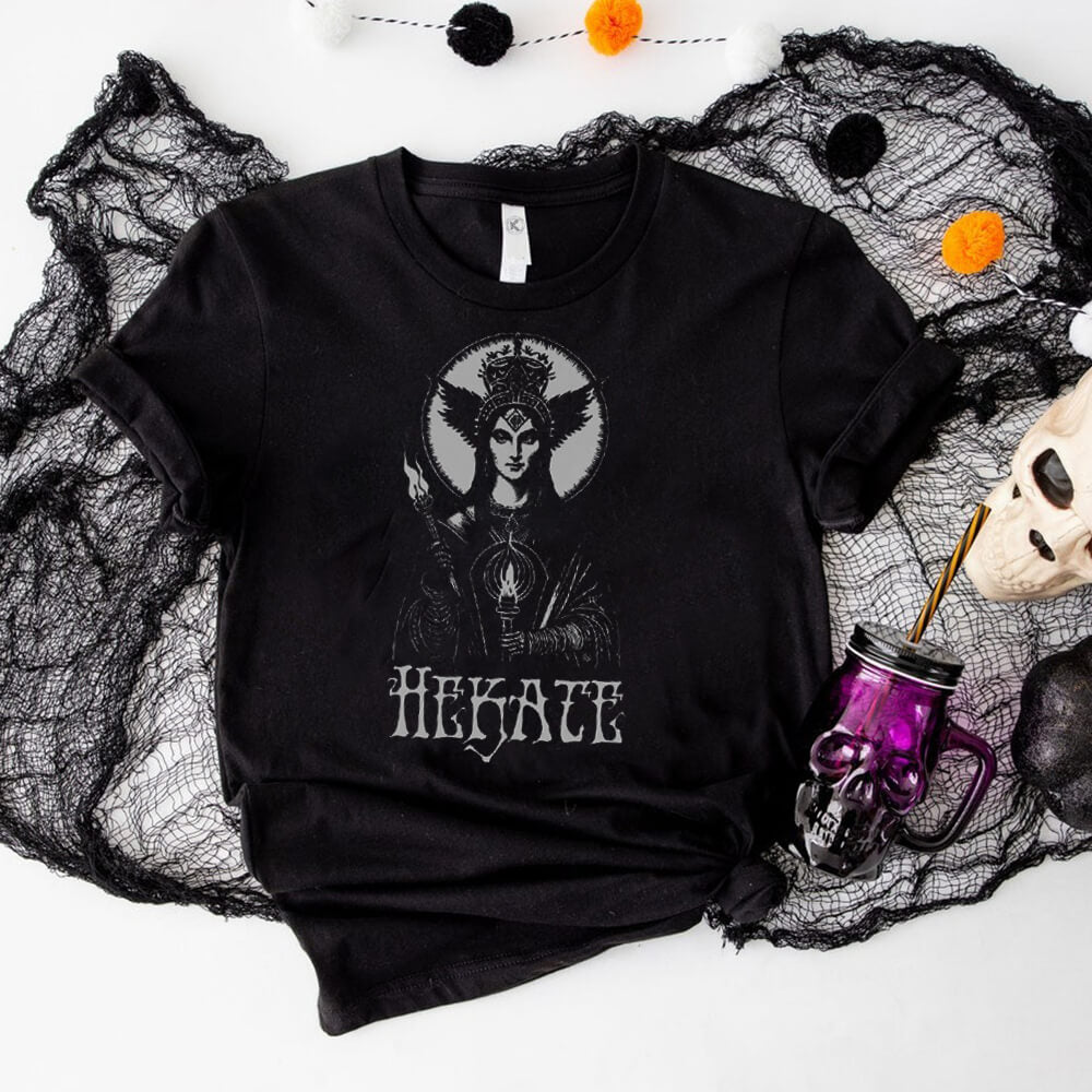 Goddess Hekate Short Sleeve T-shirt | Gthic.com