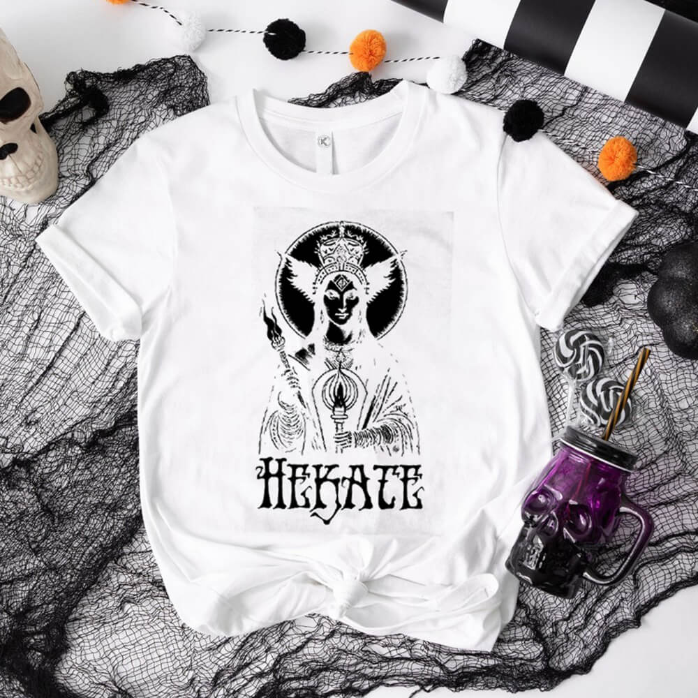 Goddess Hekate Short Sleeve T-shirt | Gthic.com