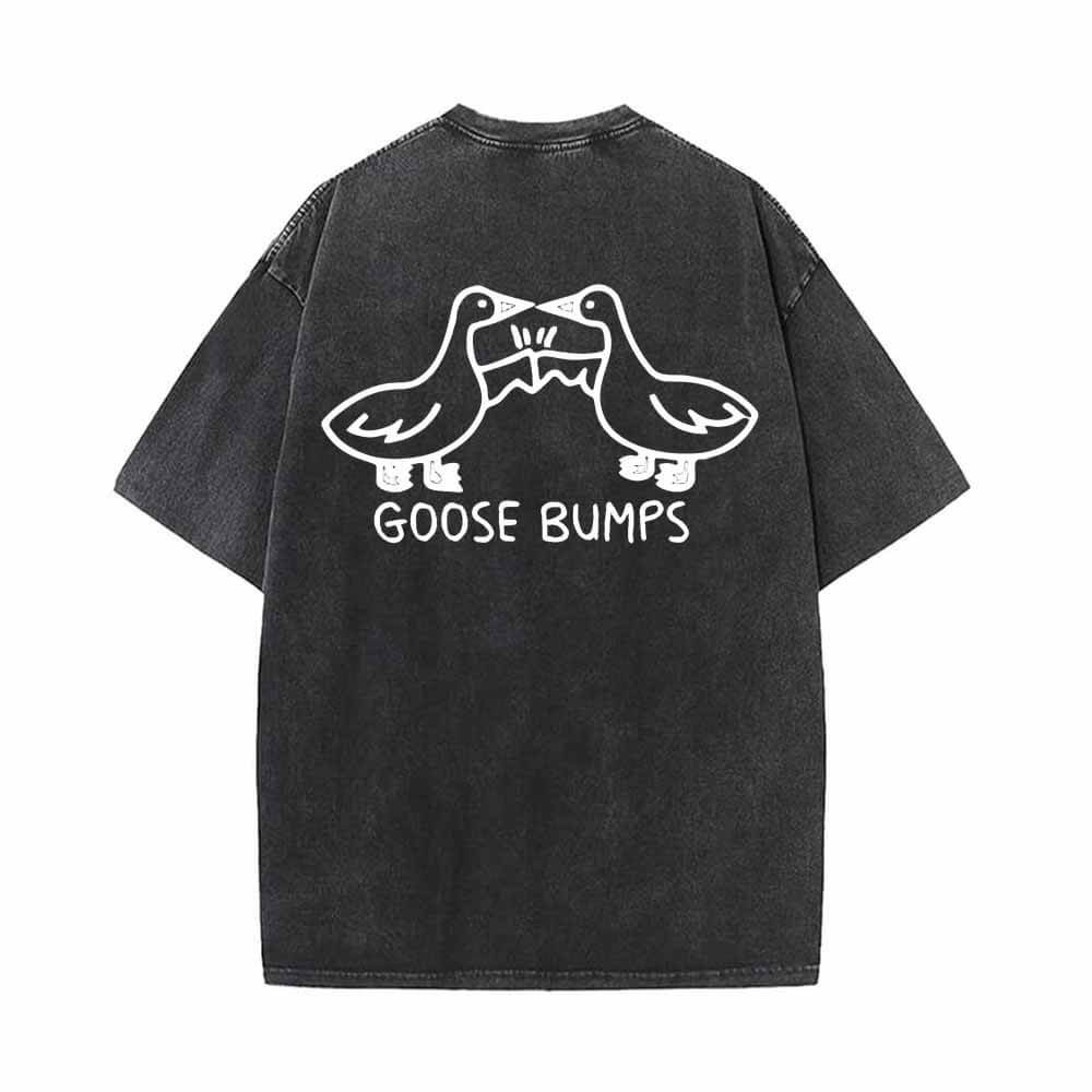 Goose Bumps Cute Vintage Washed T-shirt 02 | Gthic.com