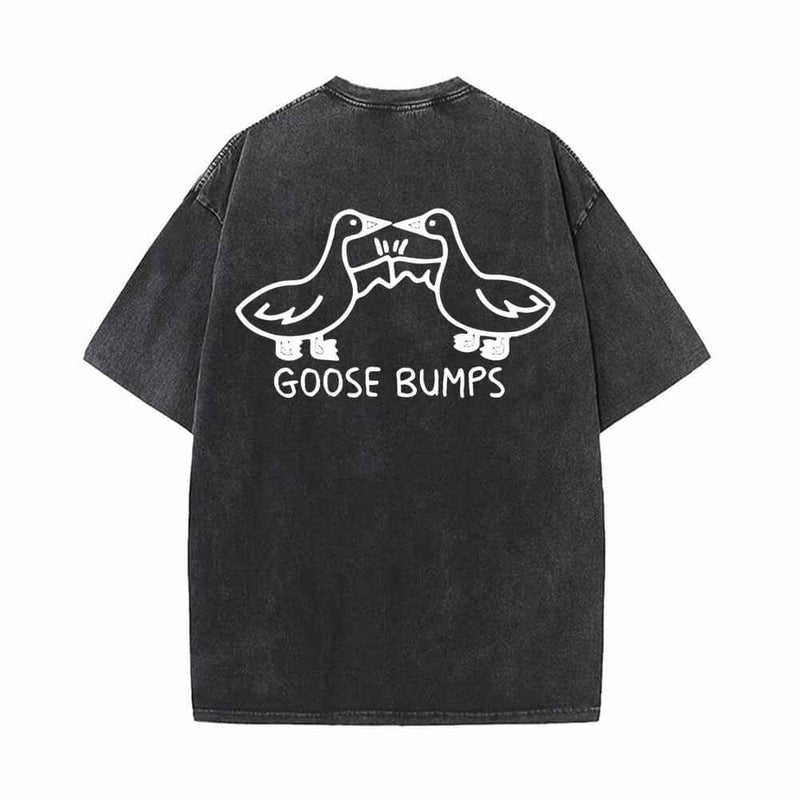 Goose Bumps Cute Vintage Washed T-shirt 02 | Gthic.com