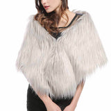 Gorgeous Faux Fur Plush Shawl | Gthic.com