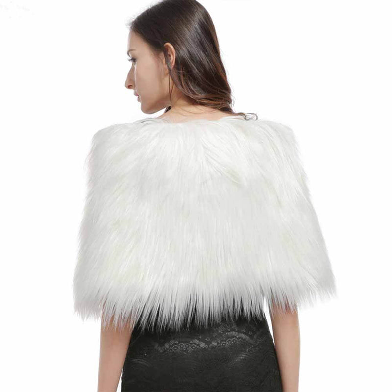 Gorgeous Faux Fur Plush Shawl | Gthic.com