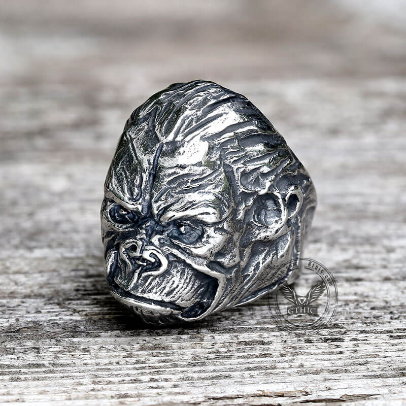 Gorilla King Stainless Steel Animal Ring | Gthic.com