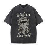 Goth Girls Taste Better Vintage Washed T-shirt | Gthic.com