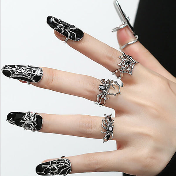 Goth Spider Alloy Animal Jewelry Set | Gthic.com