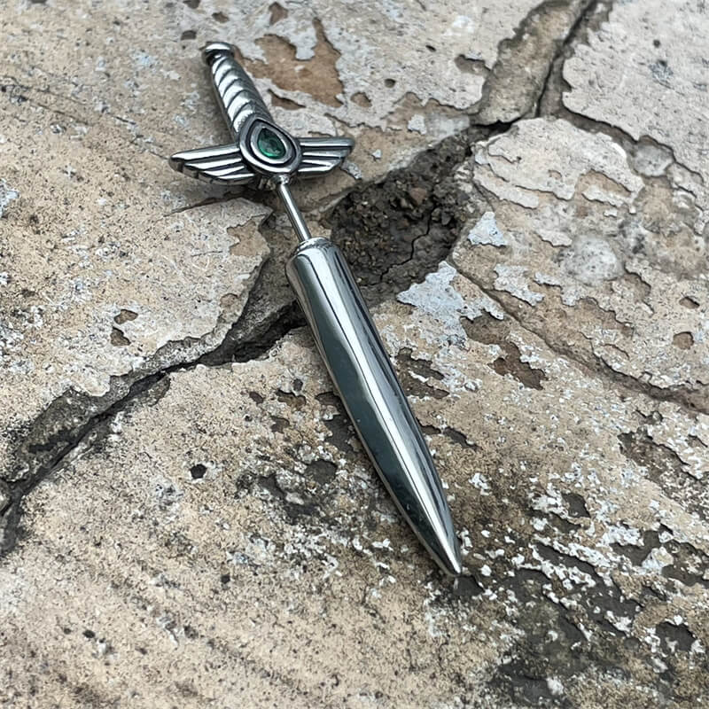 Goth Sword Design Stainless Steel Earrings | Gthic.com