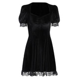 Gothic A Line Polyester Mini Dress