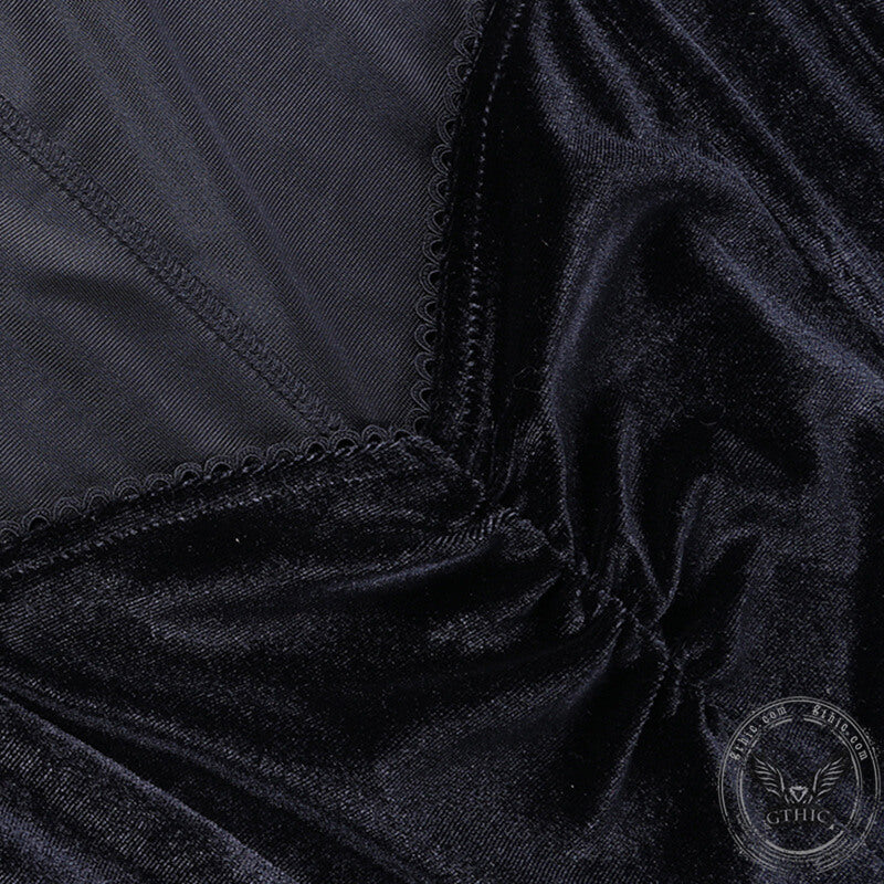 Gothic A Line Polyester Mini Dress