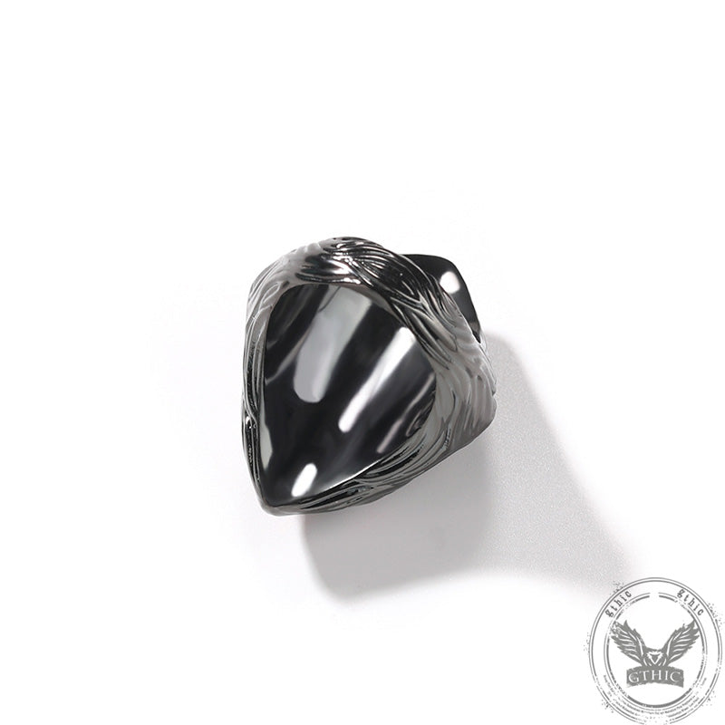 Gothic Alien Eye Brass Ring | Gthic.com