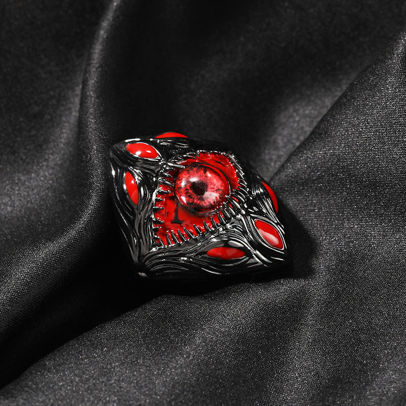 Gothic Alien Eye Brass Ring | Gthic.com