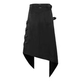 Gothic Asymmetrical Polyester Men's Overskirt | Gthic.com