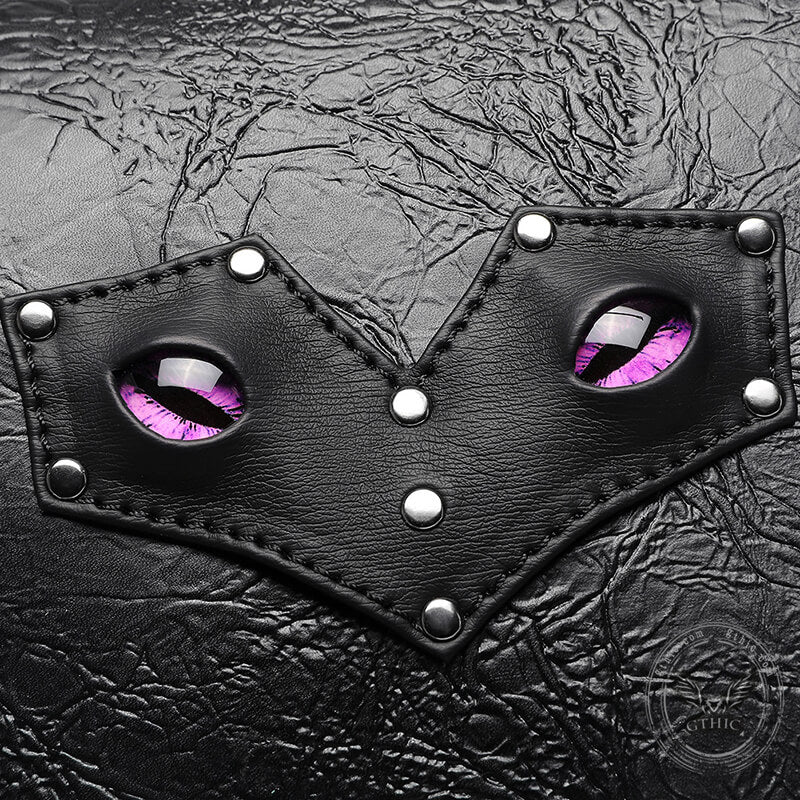 Gothic Bat Eye PU Leather Punk Crossbody Bag