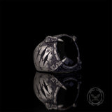Gothic Beast Claw Gemstone Sterling Silver Ring | Gthic.com