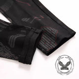 Gothic Black Print Straight Stretch Jeans | Gthic.com