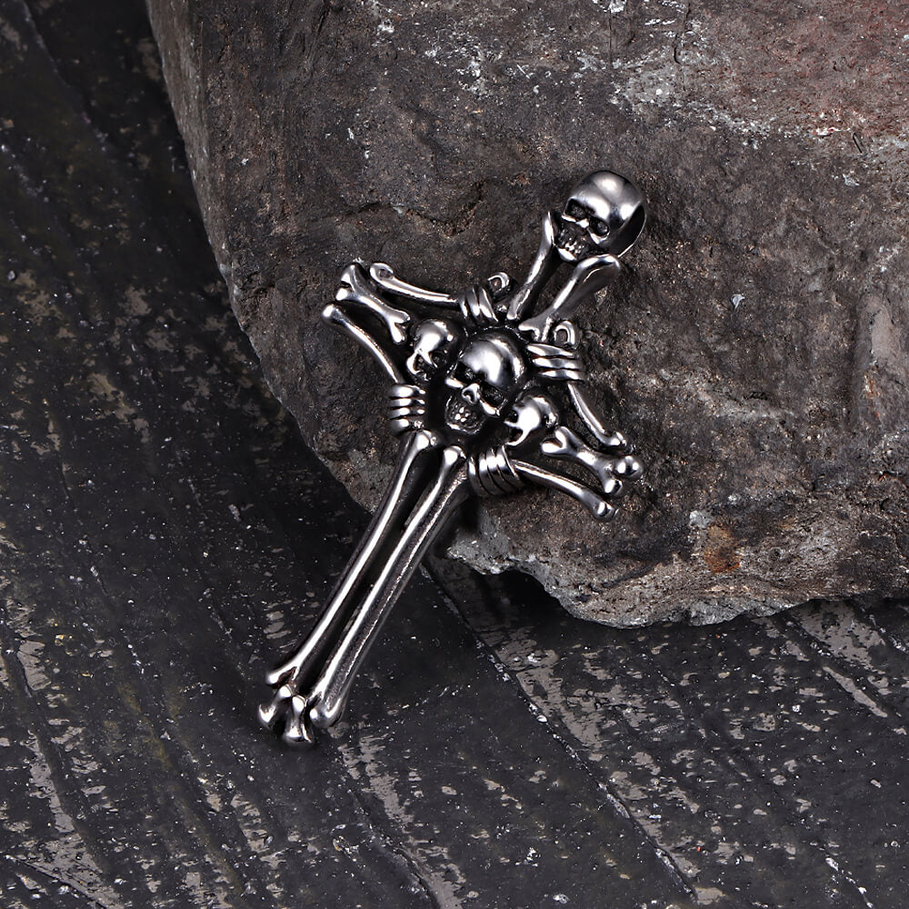 Colgante vikingo de acero inoxidable con nudo de cruz celta