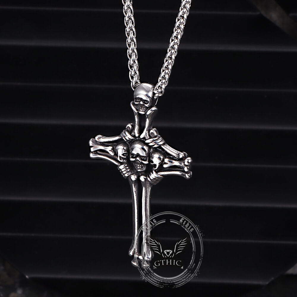 Colgante vikingo de acero inoxidable con nudo de cruz celta