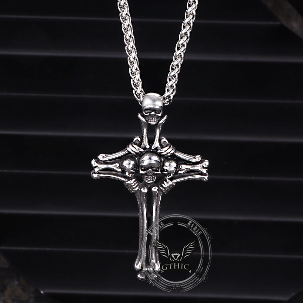 Colgante vikingo de acero inoxidable con nudo de cruz celta
