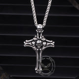 Colgante vikingo de acero inoxidable con nudo de cruz celta