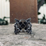 Gothic Butterfly Stainless Steel Animal Ring