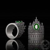 Gothic Castle Sterling Silver Ring | Gthic.com