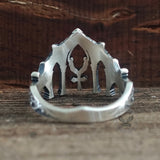 Gothic Cathedral Sterling Silver Cross Ring