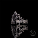 Gothic Cathedral Sterling Silver Cross Ring