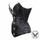Gothic Chain Design Jacquard Steel Bone Corset