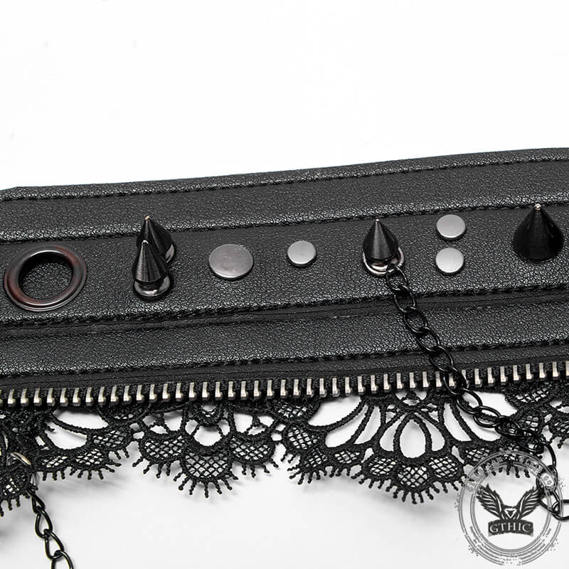 Gothic Chains Rivets Choker Necklace