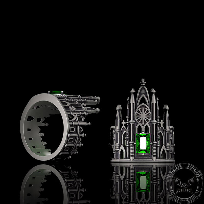 Gothic Church Sterling Silver Christian Ring | Gthic.com