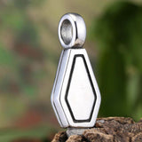 Gothic Cross Coffin Stainless Steel Vampire Pendant