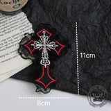Gothic Cross Lace Fabric Alloy Y2K Hair Clips