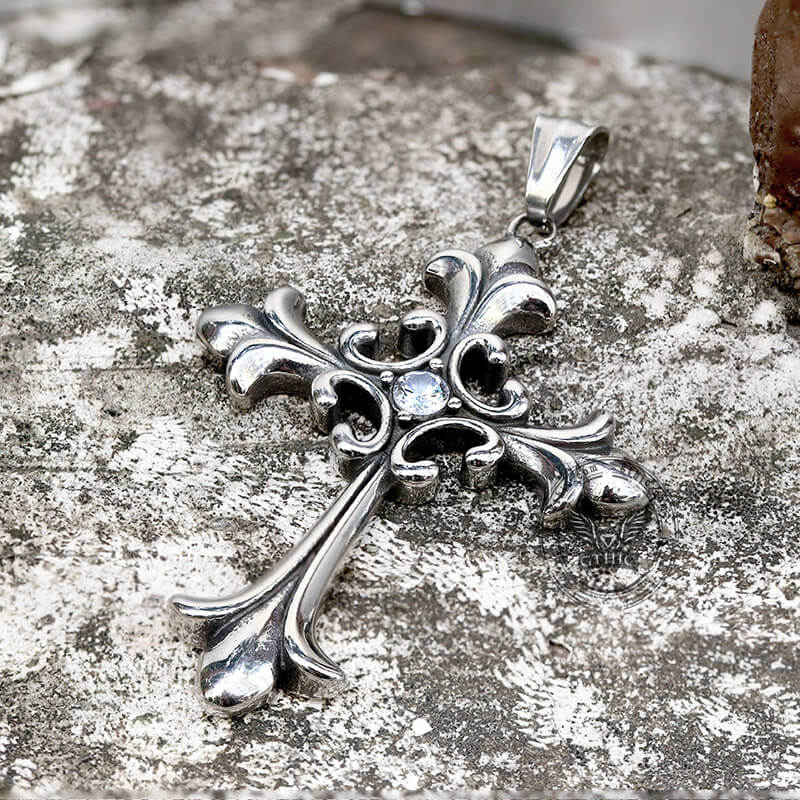 Gothic Cross Stainless Steel Pendant | Gthic.com