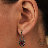 Gothic Crown Heart Alloy Earrings | Gthic.com