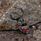 Gothic Crown Heart Alloy Earrings | Gthic.com