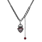 Gothic Crown Heart Alloy Jewelry Set