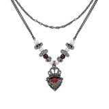 Gothic Crown Heart Alloy Jewelry Set