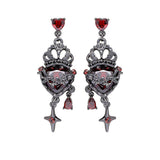 Gothic Crown Heart Alloy Jewelry Set