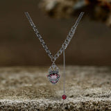 Gothic Crown Heart Alloy Necklace