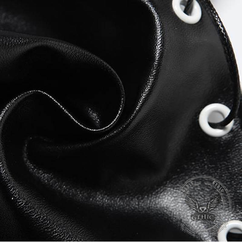 Gothic Dark Heart-Shaped Lace-Up Halter Tube Top | Gthic.com