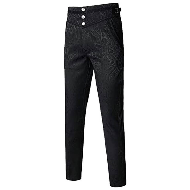 Gothic Dark Jacquard Trousers | Gthic.com