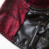 Gothic Dark Spiderweb Strappy Tight-Fitting Camisole