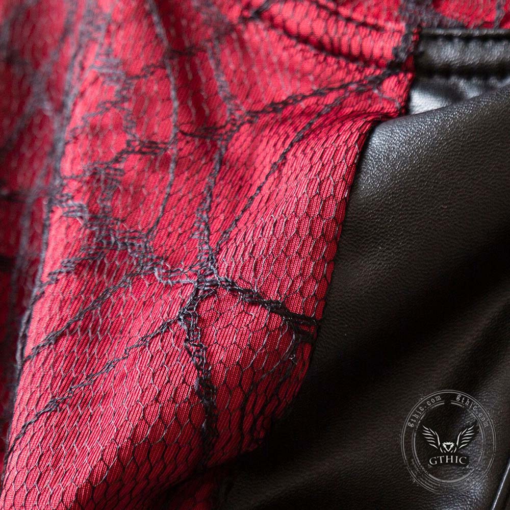 Gothic Dark Spiderweb Strappy Tight-Fitting Camisole
