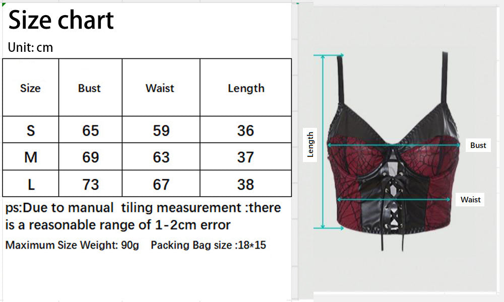 Gothic Dark Spiderweb Strappy Tight-Fitting Camisole