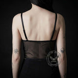 Gothic Dark Spiderweb Strappy Tight-Fitting Corset | Gthic.com