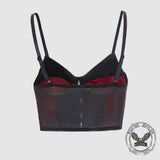 Gothic Dark Spiderweb Strappy Tight-Fitting Camisole