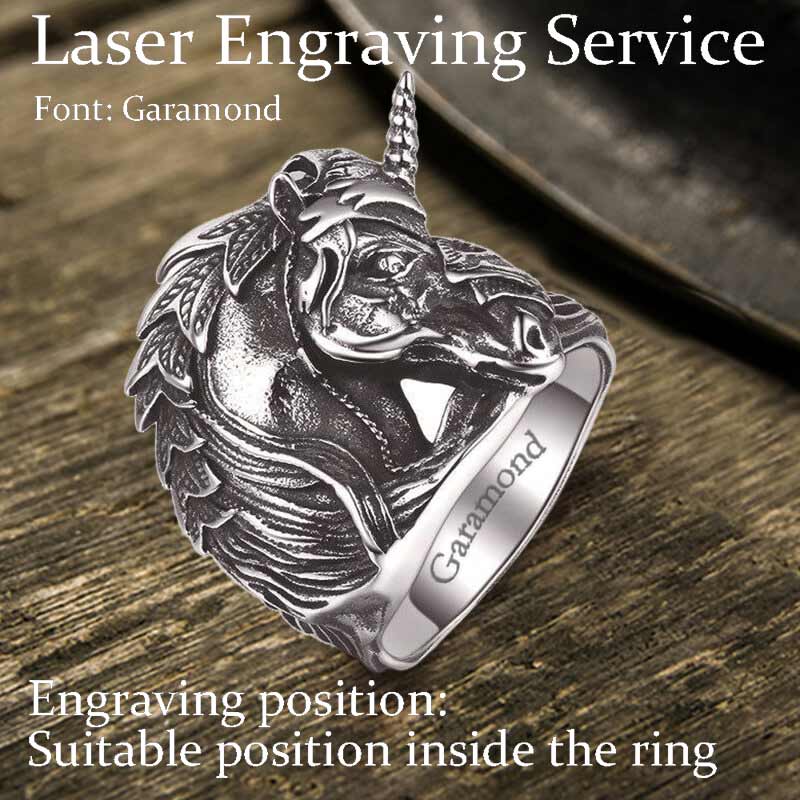 Anillo de acero inoxidable con calavera rosa gótica